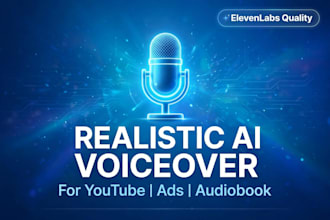 create realistic ai voice over for youtube video with elevenlabs
