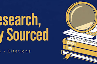 research any topic and deliver a sourced, structured report