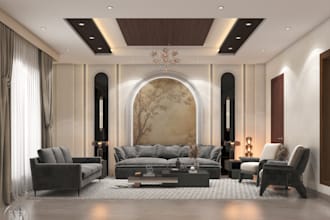 create modern realistic interior 3d renders