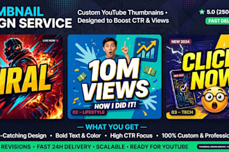 design 3 eye catching youtube thumbnails in canva