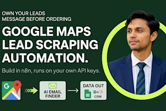 build a google maps scraping automation with ai email finder