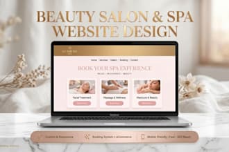 desgin beauty saloon and spa website