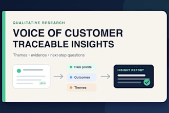 analyze customer interviews and feedback into actionable voc insights