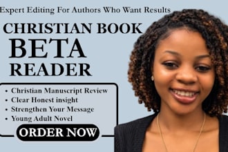 beta read your christian faith based book and provide you honest reader feedback