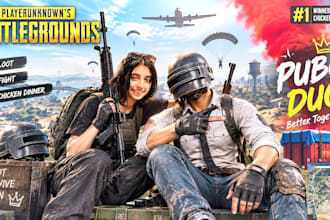 design professional pubg gaming thumbnails for youtube