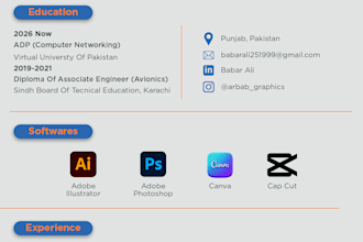 do professional resume and letterhead design