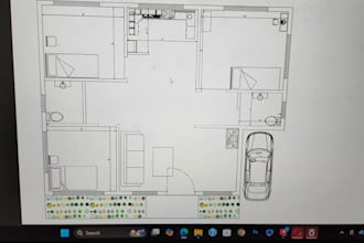 convert PDF or sketch to autocad 2d drawing