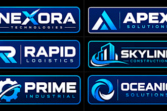 design a professional , modern, corporate, geometric, minimalist blue rectangle
