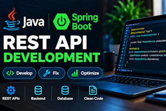 develop, fix, or optimize your java spring boot rest API
