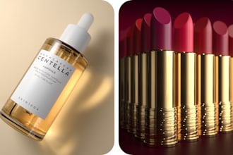 create elegant 3d visuals for beauty and cosmetic products