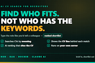 build an ai semantic CV search tool for your recruitment team with n8n