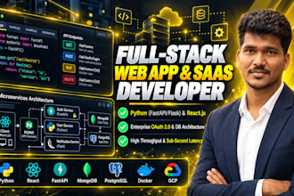 build a custom full stack web app or saas in python react