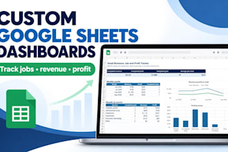 build a custom google sheets dashboard or business tracker