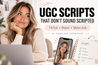 write high converting ugc scripts for tiktok and meta ads