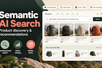 build semantic ai search and product recommendations