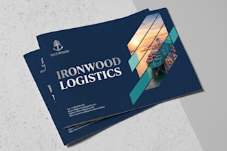 design a professional company profile, business portfolio, or corporate brochure