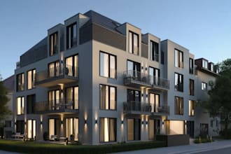 develop multi storey apartment,modern urban living,residential led lighting,3ds