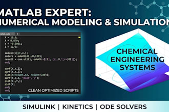 do matlab coding for chemical engineering and numerical modeling