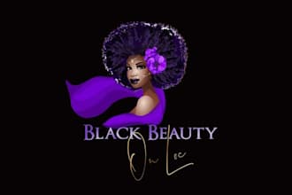 make organic earthy black logo with locs hair products