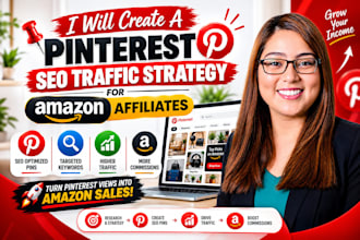 create a pinterest SEO traffic strategy for amazon affiliates