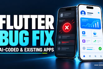 do flutter bug fix for ai coded and existing android and ios apps