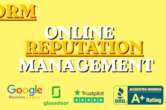 do ORM, online reputation repair and build positive brand reputation