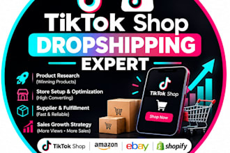 manage your tiktok shop dropshiping store and product