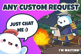 draw cute cartoon animal characters or mascot