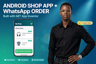 build a small android shop app with whatsapp order button
