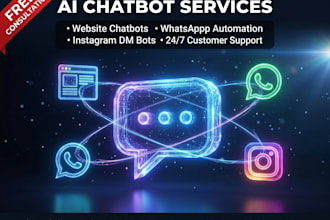 build an ai chatbot for your website, whatsapp, or instagram