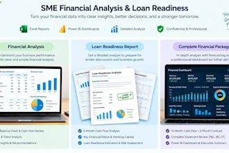 provide sme cashflow analysis and loan readiness financial report