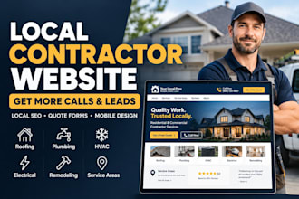 build local contractor website for lead generation