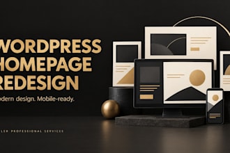 redesign your small business wordpress homepage with a modern luxury look