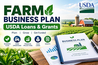 create a farm business plan for usda loans and grants