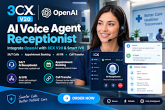 integrate openai ai agents with your 3cx v20 voip phone system and IVR system