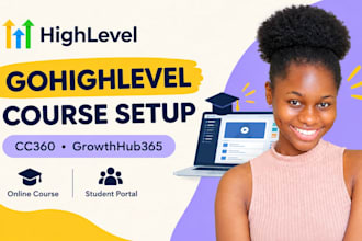 gohighlevel ghl online course setup course creator 360 cc360 growthhub365 expert