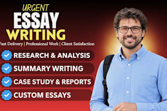 do urgent essay writing as an essay writer expert