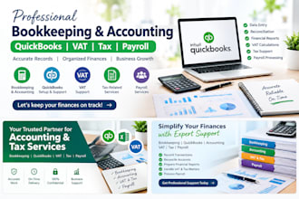 handle bookkeeping, vat and payroll for your business