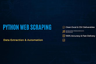 do python web scraping and data extraction into clean excel