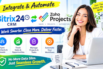 integrate bitrix24 CRM with zoho projects for sales and project automation