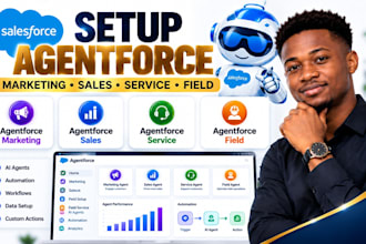 setup agentforce marketing,agentforce sales,agentforce service,agentforce field