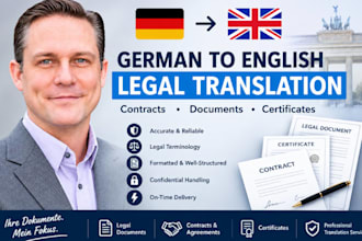 translate german to english legal documents contracts and certificates