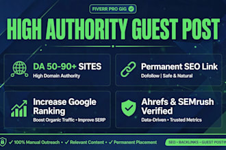 do guest post on high authority sites with dofollow backlink