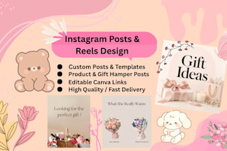 design aesthetic product posts and reels for instagram