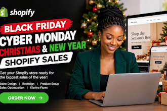 design black friday cyber monday christmas new year shopify sales banner