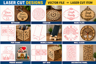 design laser cutting and engraving designs