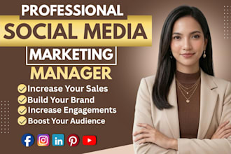 be your social media marketing manager and content creator