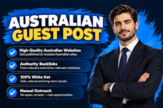 do australian backlinks on high da australian guest post