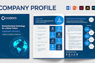 design a professional company profile, business proposal