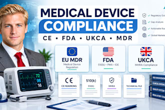 provide eu mdr ce marking fda 510k ukca and global medical device consulting
